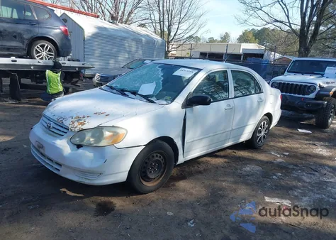 2003 Toyota Corolla Ce z USA, uszkodzony, nr VIN 2T1BR32E83C026591